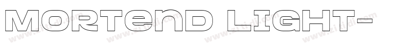 Mortend Light字体转换